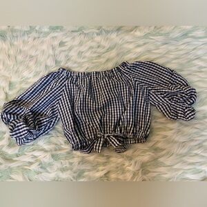 Crop Top - Women’s Large - Half Sleeve Blouse